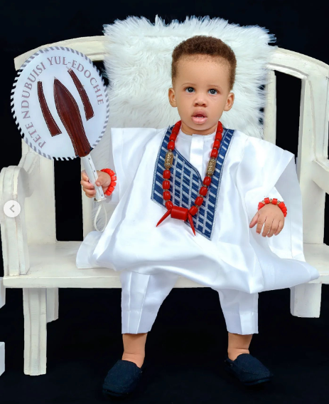 Yul Edochie celebrates 1-year-old son’s birthday with a captivating message