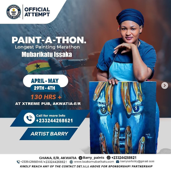 Ghanaian woman to embark on GWR PAINT-A-THON