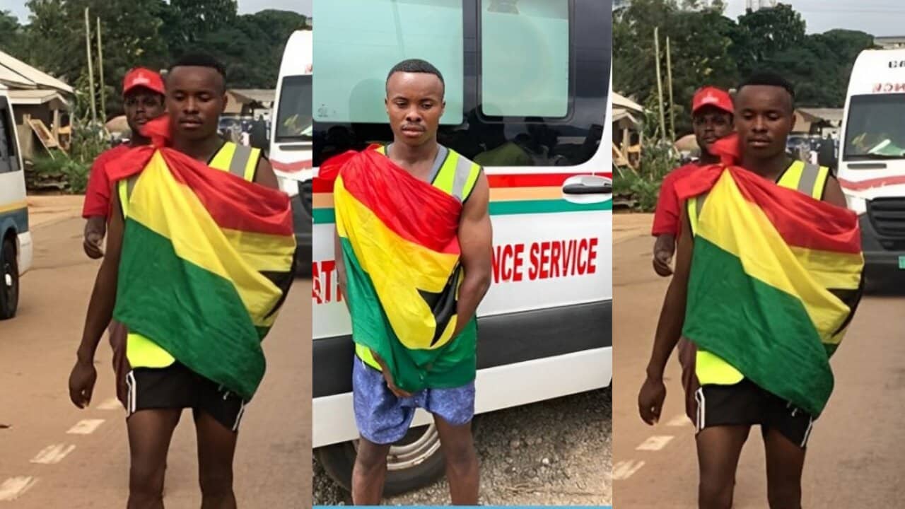 Seidu Rafiwu ends 4-Day walk from Techiman to Accra Independence Square