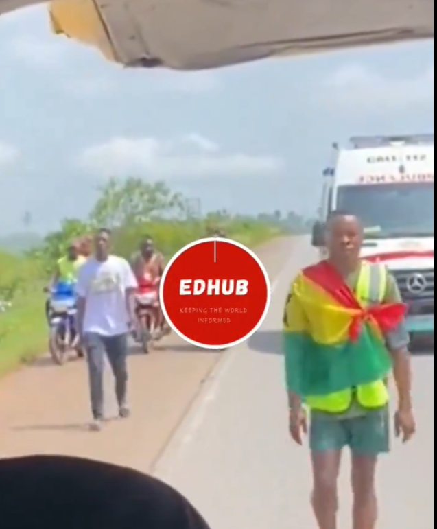 Ghanaian man embarks on longest walking marathon from Techiman to Accra