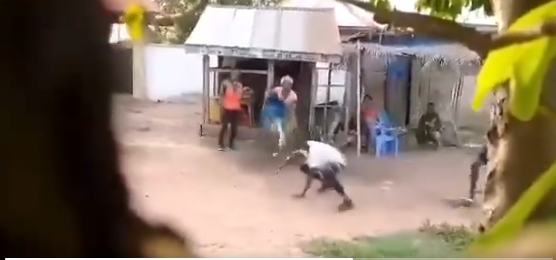 Angry woman pours water on Peter Amewu’s men during door-to-door campaign