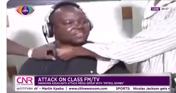 Motorcycle-riding assailants violently attack Accra’s Class FM/TV
