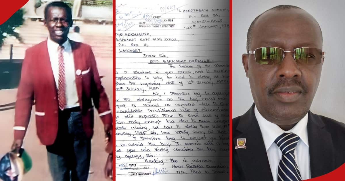 Circumcision and unexpected matters – Kenyan man shares 1987 excuse letter explaining absence from school