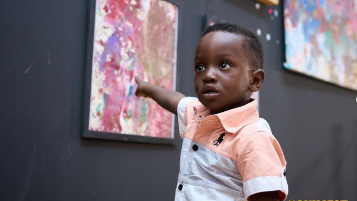 1-year-old Ghanaian, Ace-Liam, breaks Guinness World Record for youngest male artist