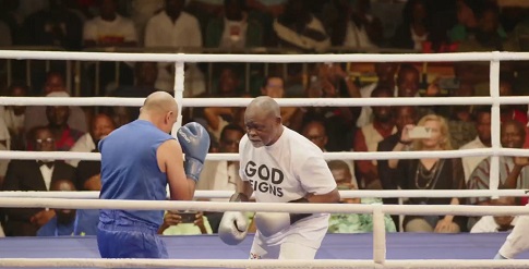 Video: Full match between Azumah Nelson and EU ambassador