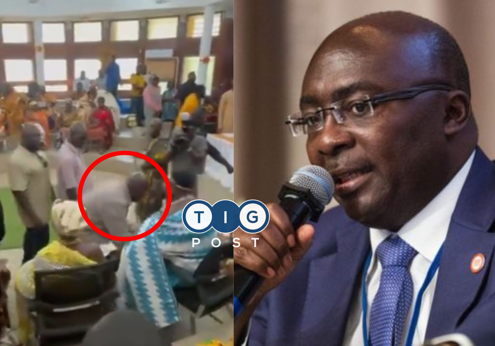 Bawumia causes stir as he bows, ‘curtsies ‘ to greet members of the Western Regional House of Chiefs