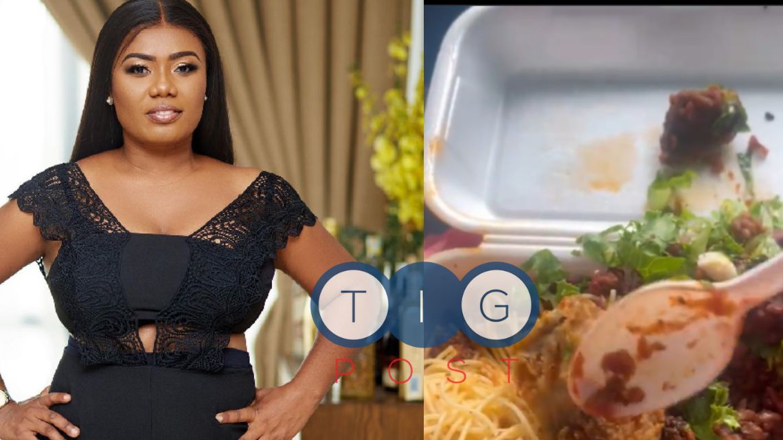 VIDEO: Bridget Otoo displays GHC71 waakye, netizens react