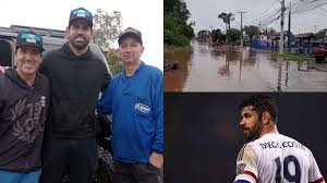 Diego Costa rescue 100 people from devastating floods in Brazil with his jeep
