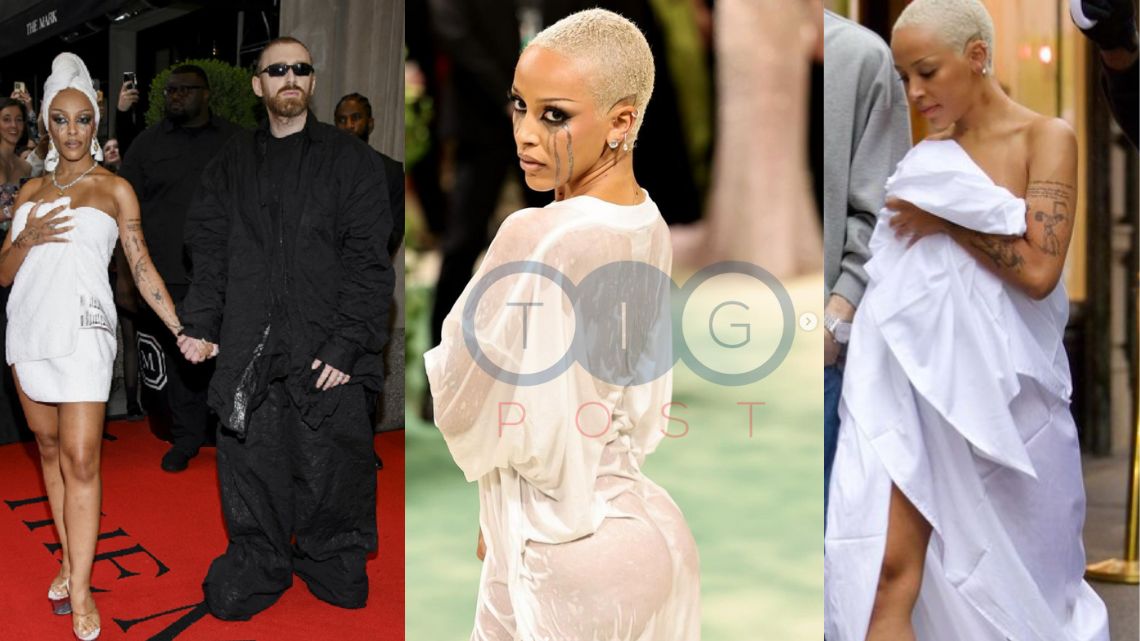 American rapper Doja Cat daring outfit in towel, bedsheet causes stir at 2024 Met Gala