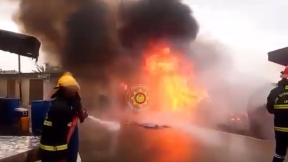 4 shops in Kumasi destroyed by fire