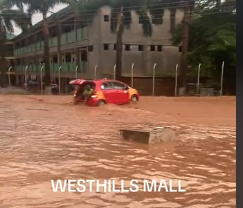 Motorists, pedestrians stranded at Weija old barrier after Monday’s rain