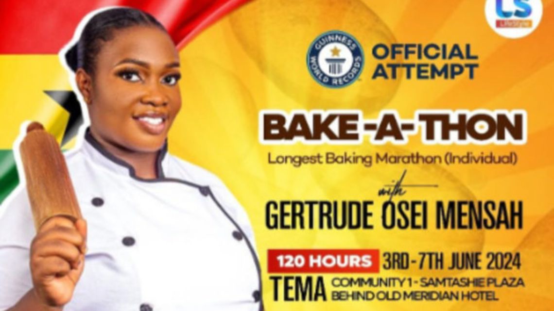Ghanaian Chef attempts GWR longest baking marathon