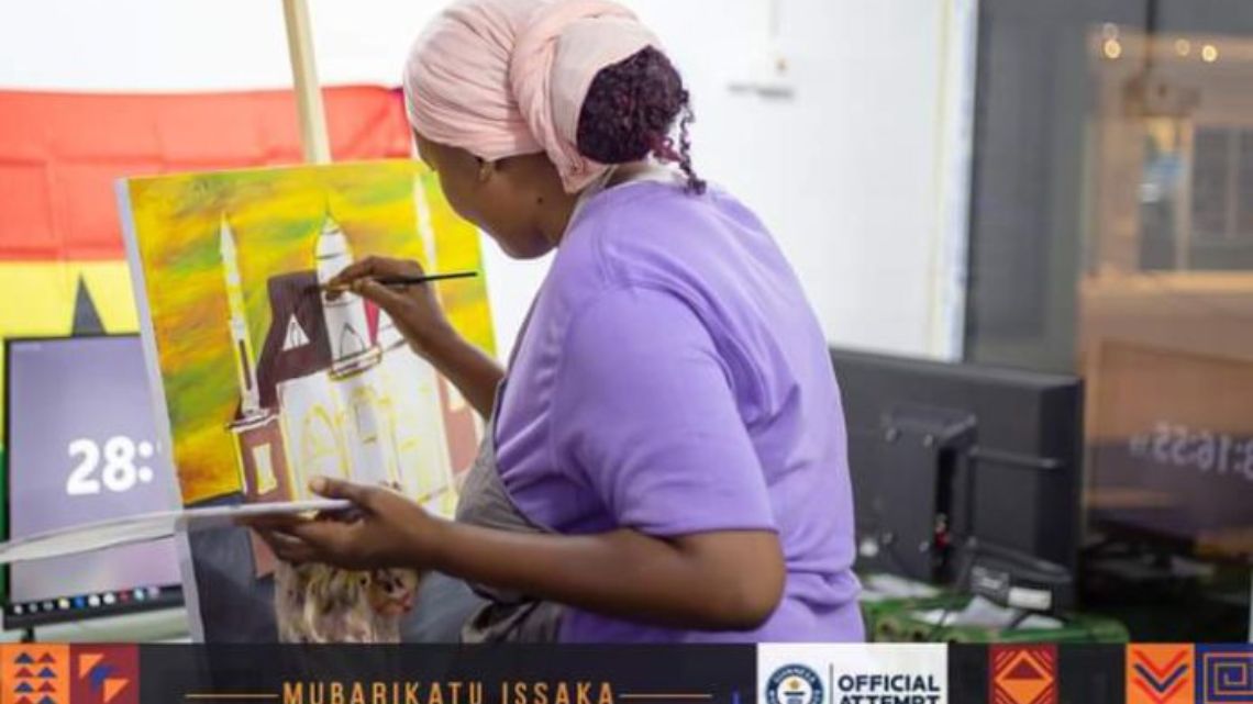 Ghanaian artist embarks on longest painting marathon