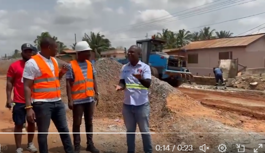 Election construction: Work on Greda Roundabout to Krowor road begins