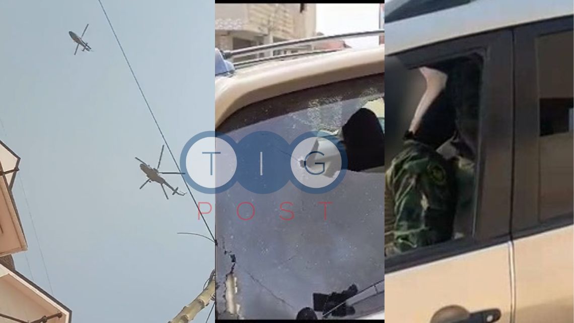 VIDEO: Millitary helicopters spotted in Kasoa following killing of army officer