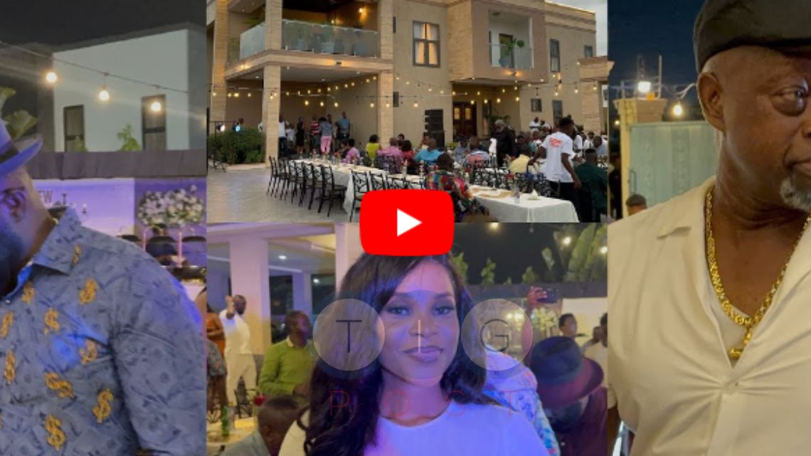Kofi Boakye holds plush birthday party in new mansion, Despite, other rich men attend
