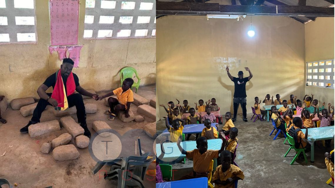 Medikal equips deprived school with tables, chairs