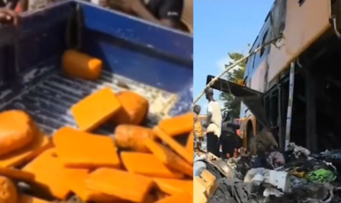 Fire engulfs Metro Mass Transit bus; ‘marijuana’ and acid parcels allegedly recovered