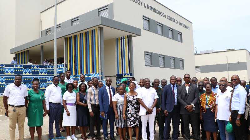 Completed facilities at Korle-Bu undergoes inspection by Dr Okoe-Boye