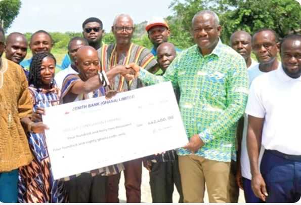 160 yam and groundnut farmers at Bui receive GHS442,000 from BPA