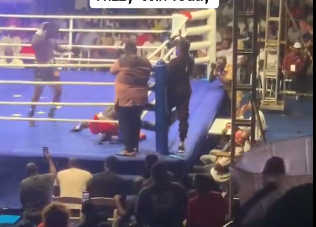 No mercy! Freezy Macbones beats Gabriel Adoku in EU Diplo Rumble fight