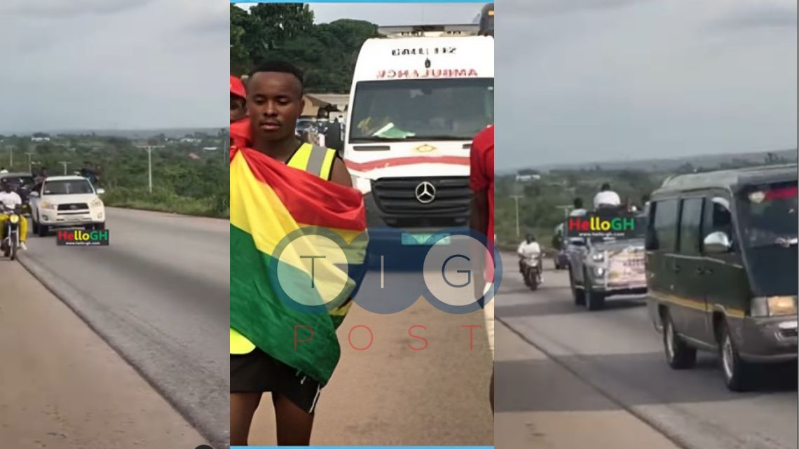 VIDEO: Motorcade, throngs of supporters show massive love to GWR contender Seidu Rafiwu