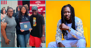 Skrewfaze express joy for his 1st daughter who has successfully joined US Army