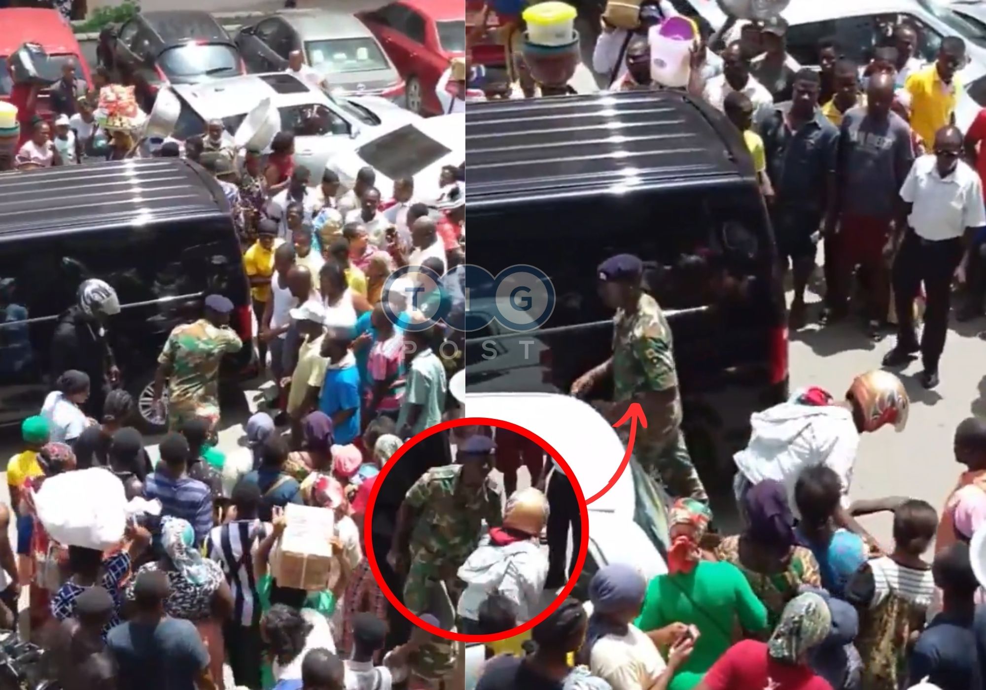 Soldier angrily ‘knocks down’ civilian in Accra over alleged prank