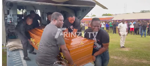 Video: John Kumah’s mortal remains arrive in Kumasi ahead of today’s funeral