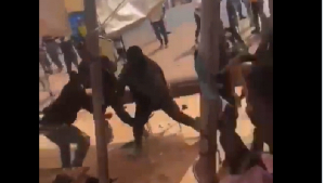 Video: Violence erupts in Ahafo Ano South East as NDC agents stops NPP aspirant from registering minors