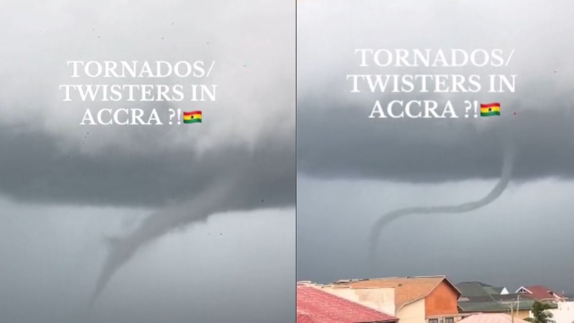 Waterspout spotted around Teshie Nungua causes possible tornado fears