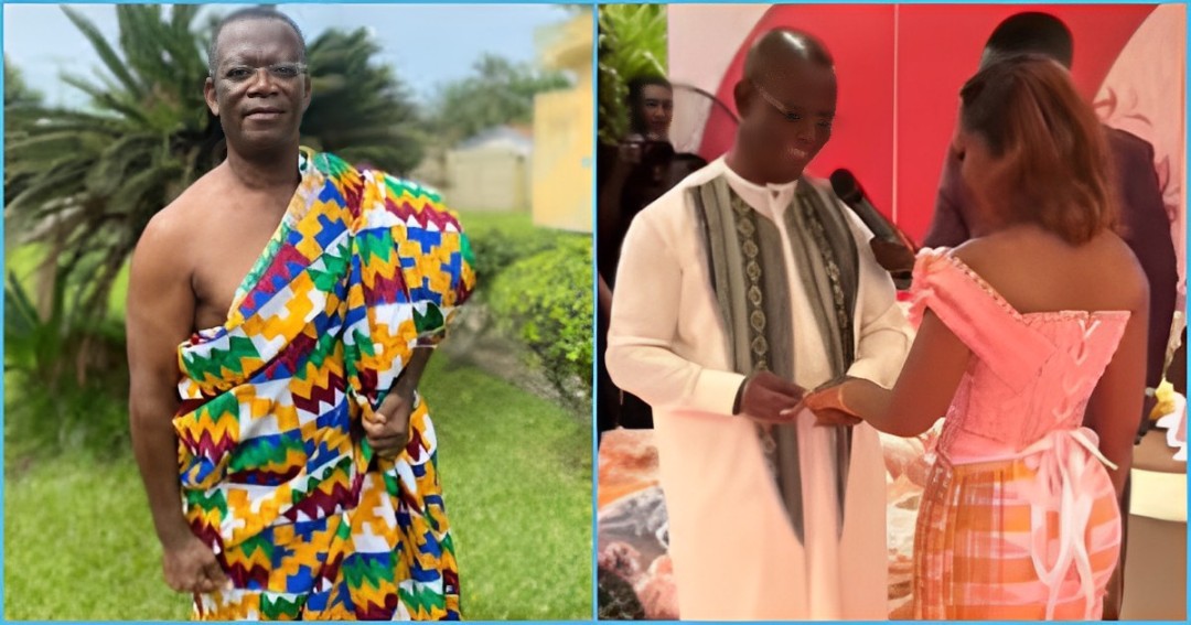 Alleged Nkatie Burger boss marries lady he’s 50 years older than, netizens react