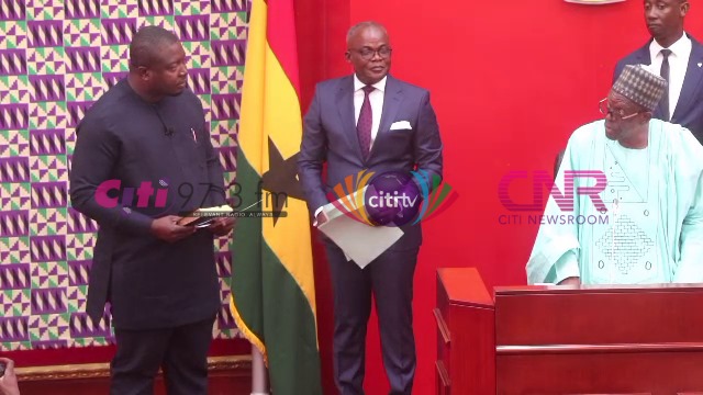 Kwabena Boateng sworn in as MP for Ejisu by Bagbin