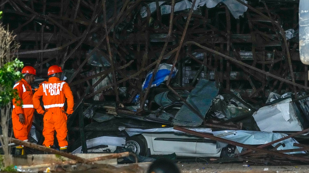 3 people killed and 59 injured as billboard collapses in Mumbai during torrential rains