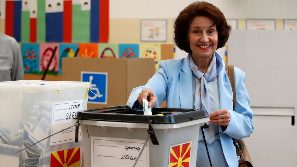 North Macedonia elects first female president