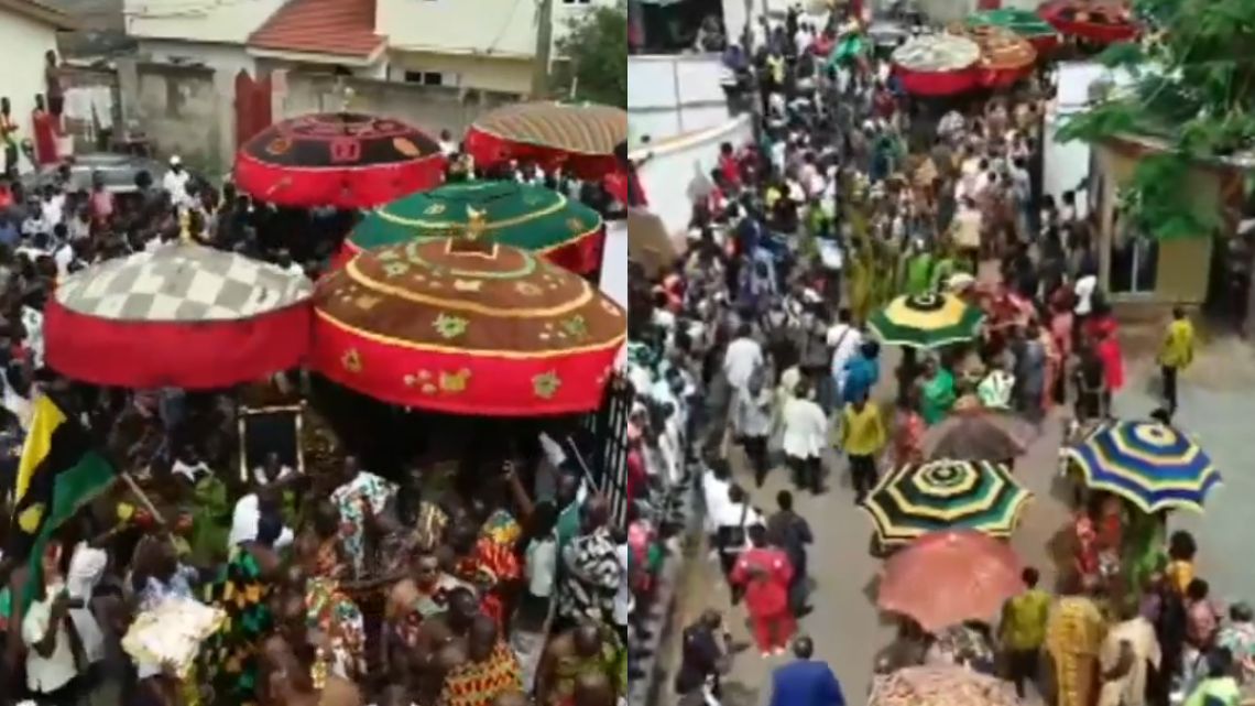 VIDEO: Historic as Asantehene visits Ga Mantse