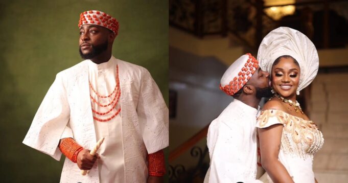 Watch Davido struggle to speak Igbo as he ties the knot with Chioma