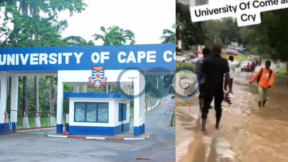 Part of University of Cape Coast campus flooded following heavy rainfall