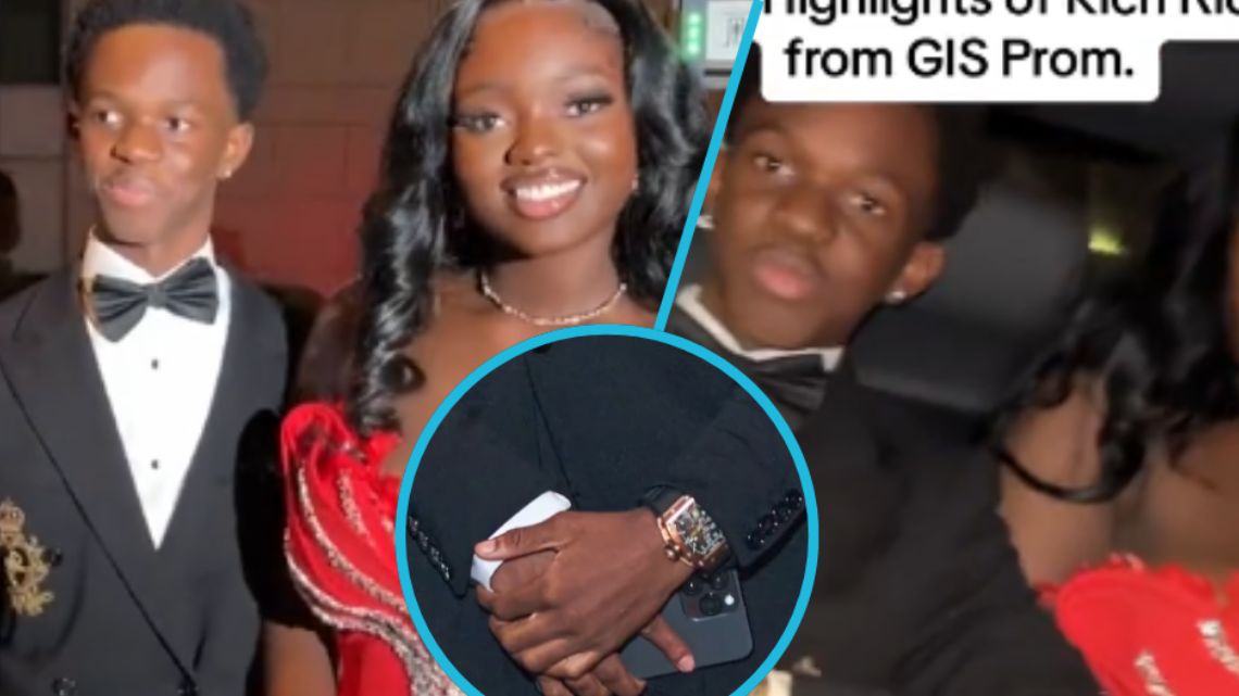 Boy rocks Richard Millie watch worth over GHC4 Million in GIS Prom