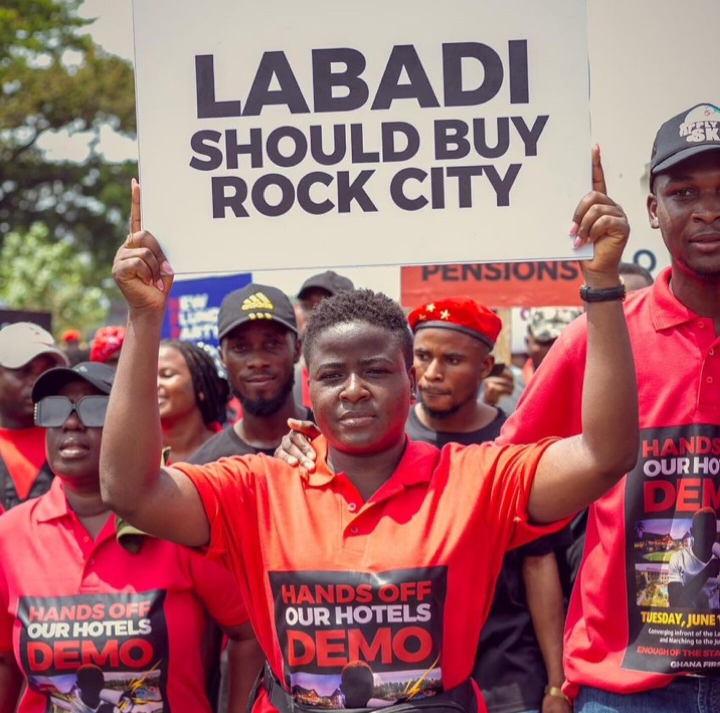 #HandsOffOurHotels Demo: Not all of us want to leave Ghana – Angry youth activist tell Akufo Addo