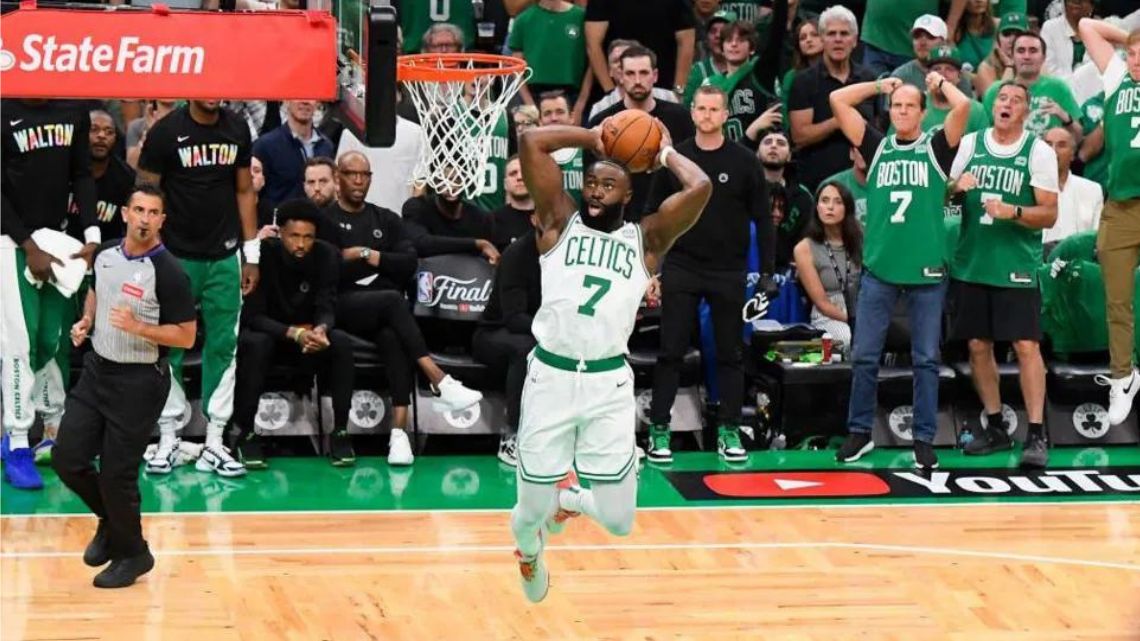 Celtics beat Mavericks in game one of NBA Finals