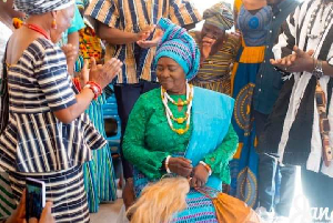Professor Naana Jane Opoku-Agyemang enthroned as Queen of Sankana
