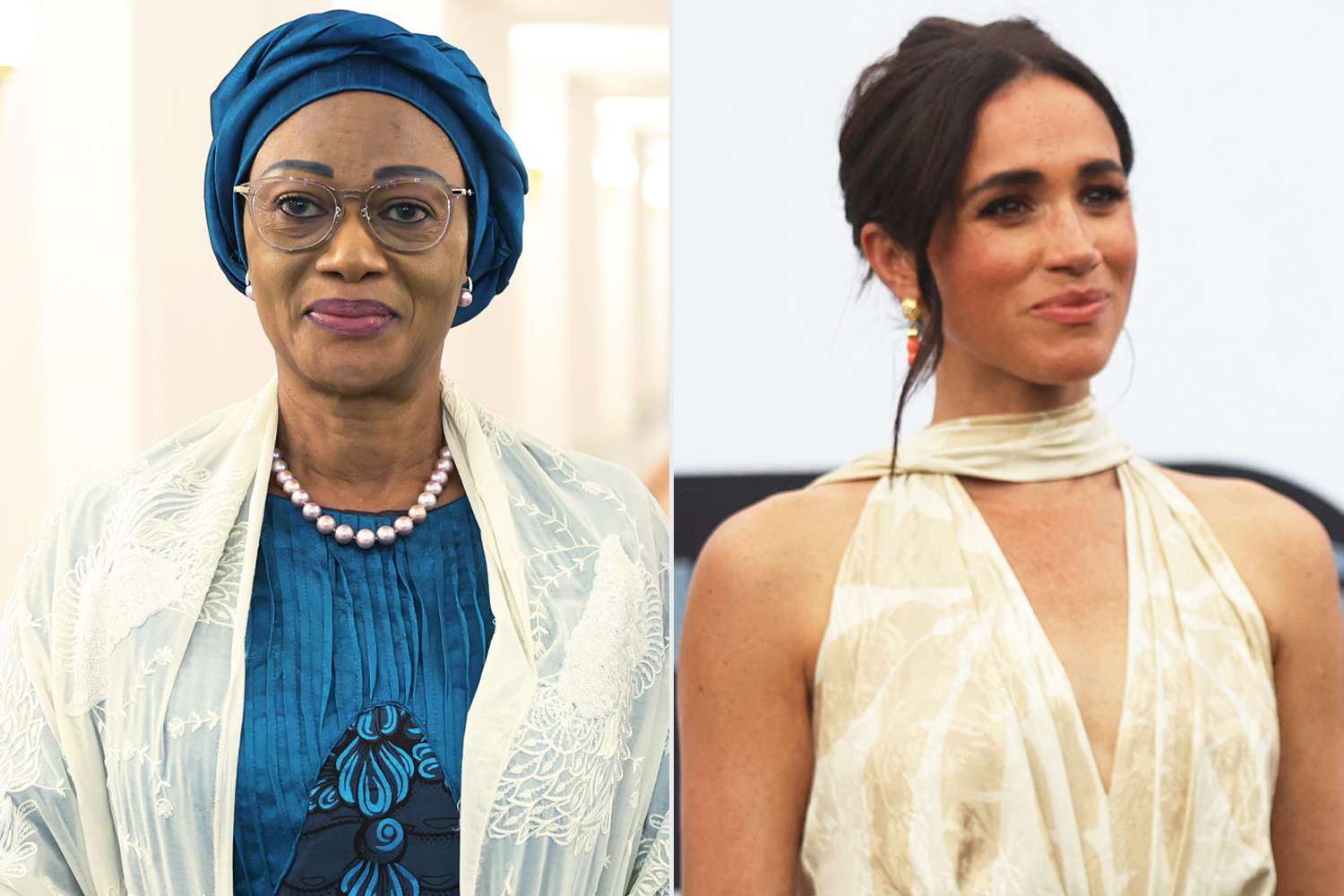 Nigeria first lady gives clarity on her alleged ‘nakedness’ remarks about Meghan’s dressing