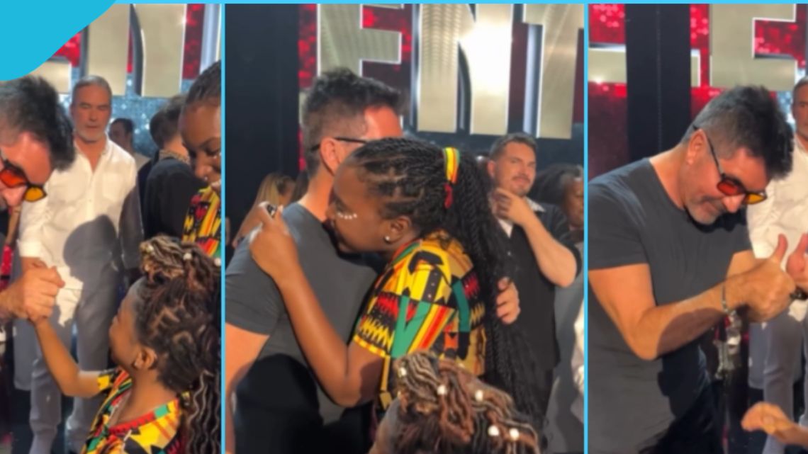 VIDEO: BGT Judge Simon Cowell hugs Afronitaaa