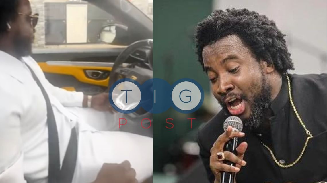 Video: Gospel musician Sonnie Badu cruises in  plush Lamborghini