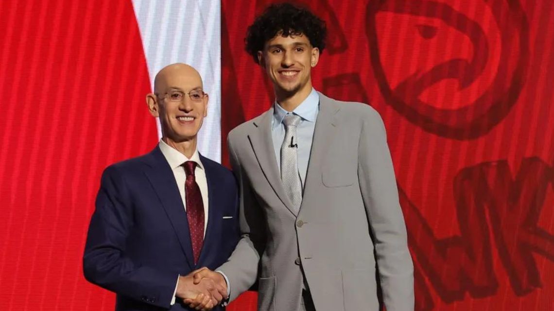 Hawks select French Teen Risacher as top pick in NBA draft