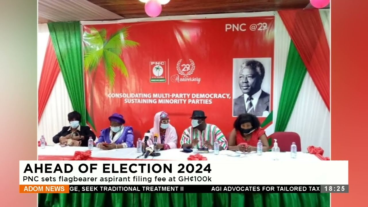 Flagbearer for PNC to be unveiled on August 31