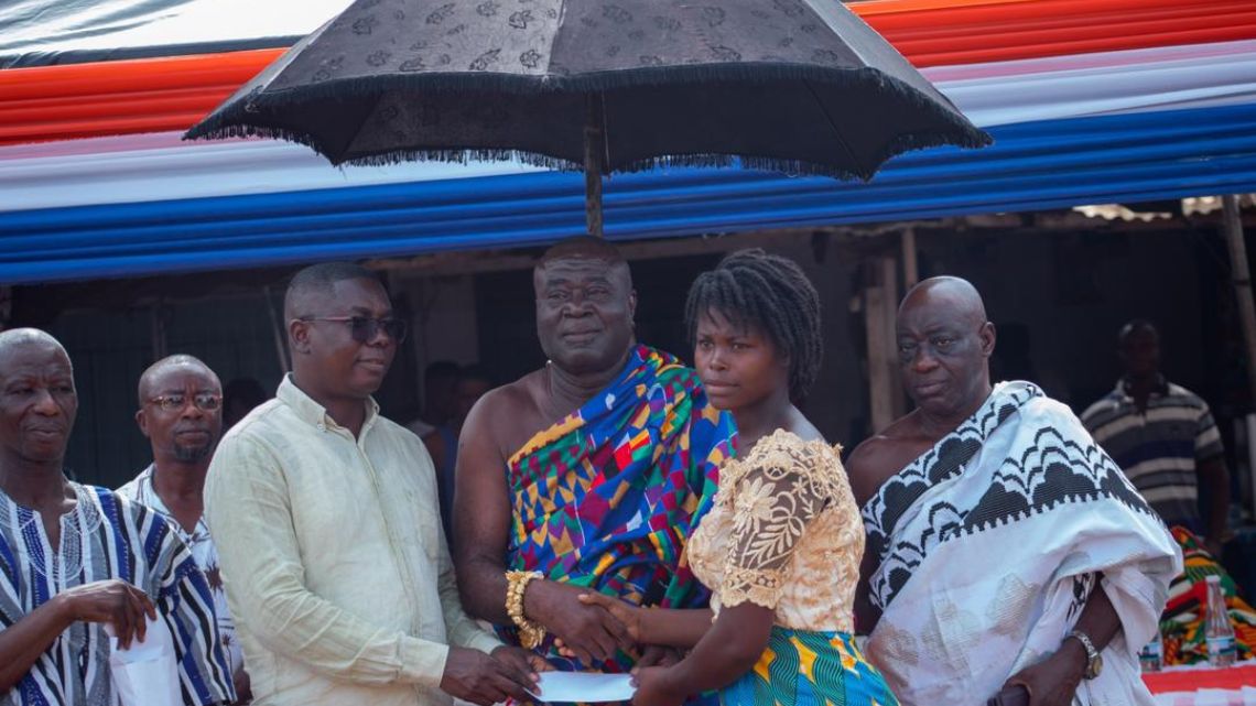 50 dressmaking graduates in Tano North receive GHC1000 each from Dr Gideon Boako