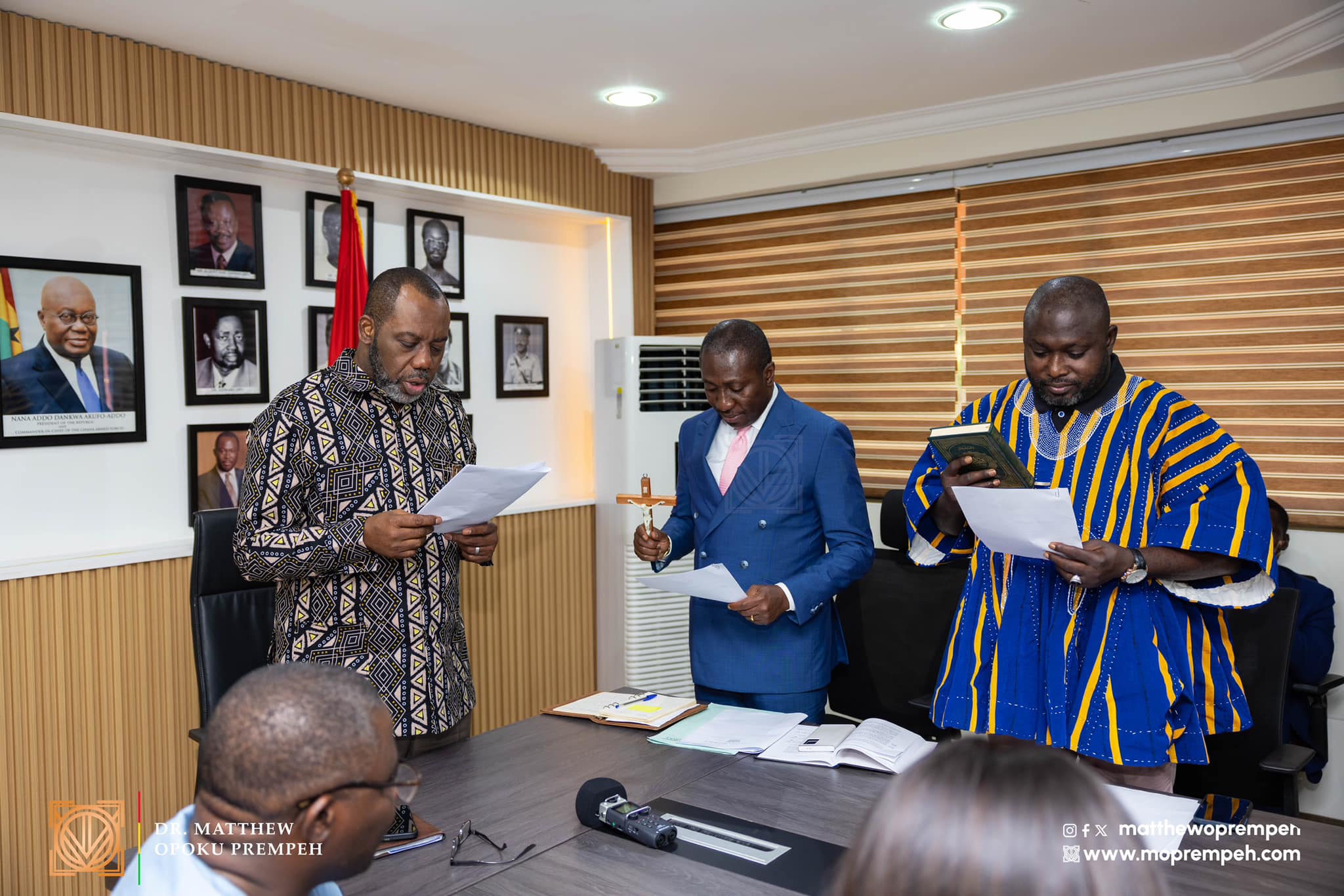 Napo swears in Afenyo-Markin as new ECG Board Chair