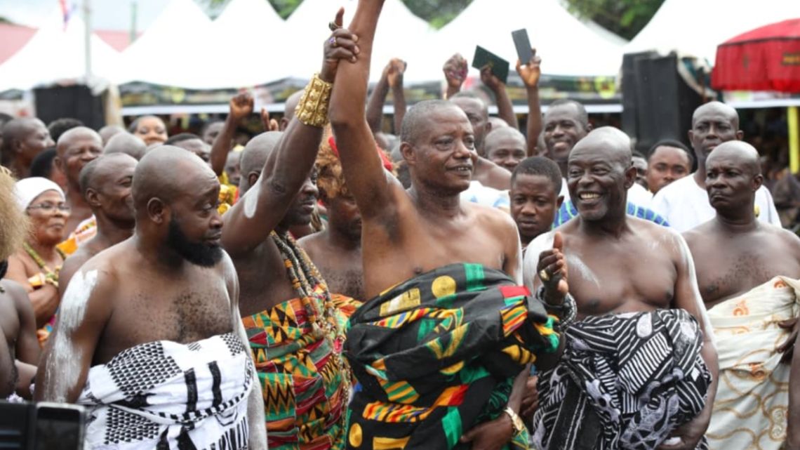 Okyenhene promotes Chief of Akyem-Muoso to Osabarima status